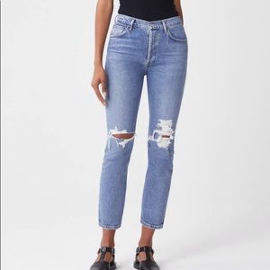 Agolde Riley jeans medium blue size 26